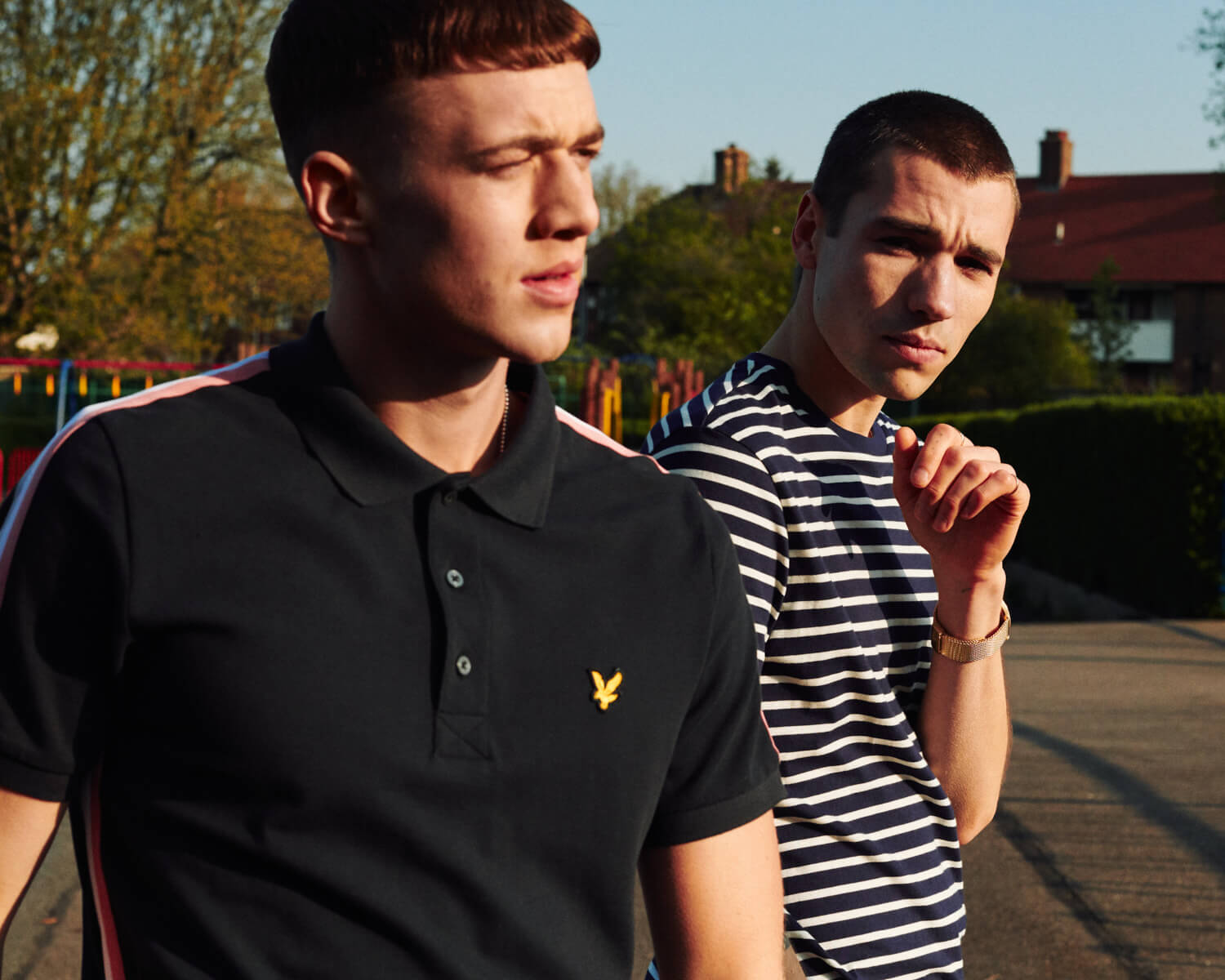 Lyle and Scott lads in sun by  lifestyle photographer Tim Cole