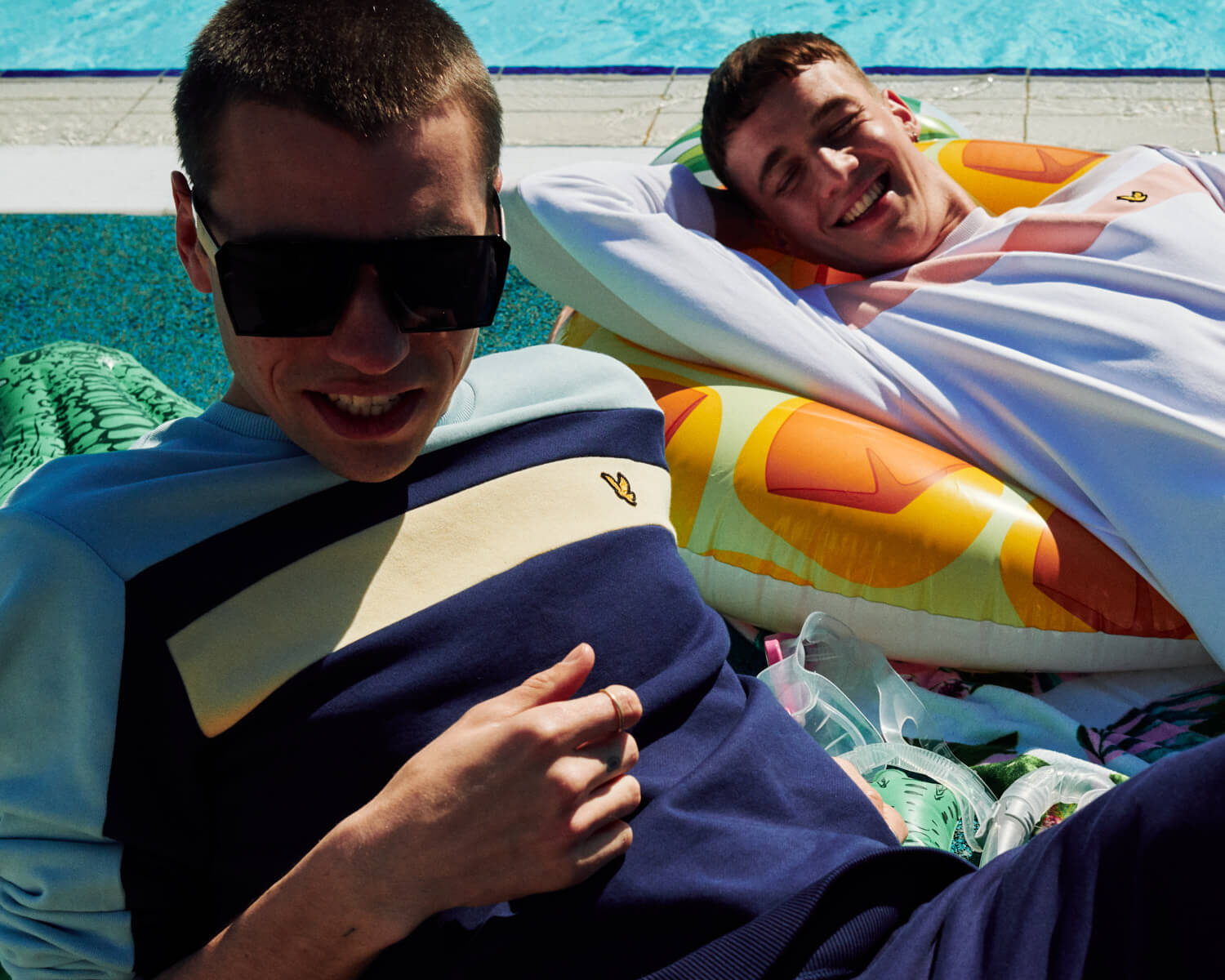 Two  joke by lido by London lifestyle photographer Tim Cole 