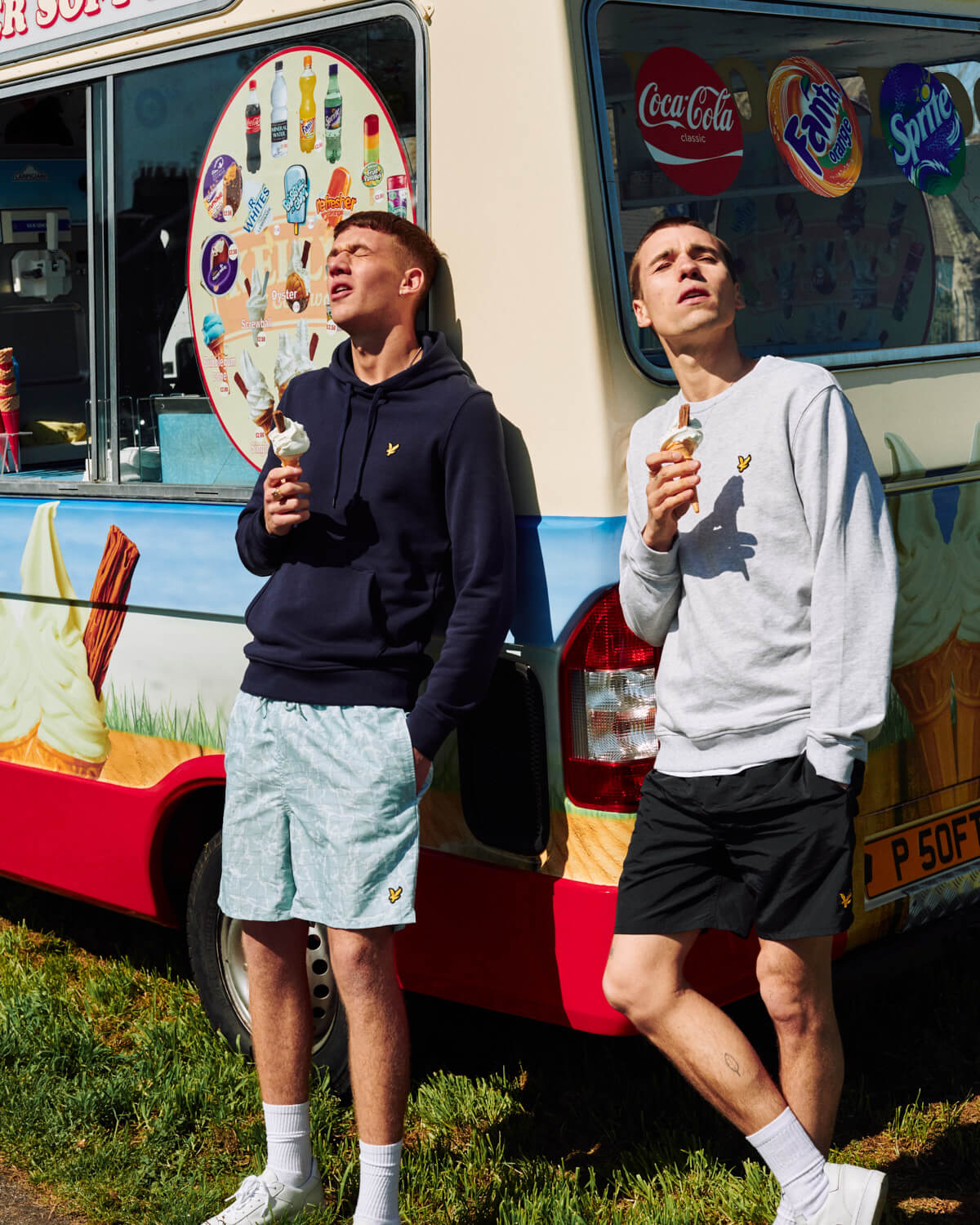 Two lads eat ice cream lifestyle photographer Tim Cole 