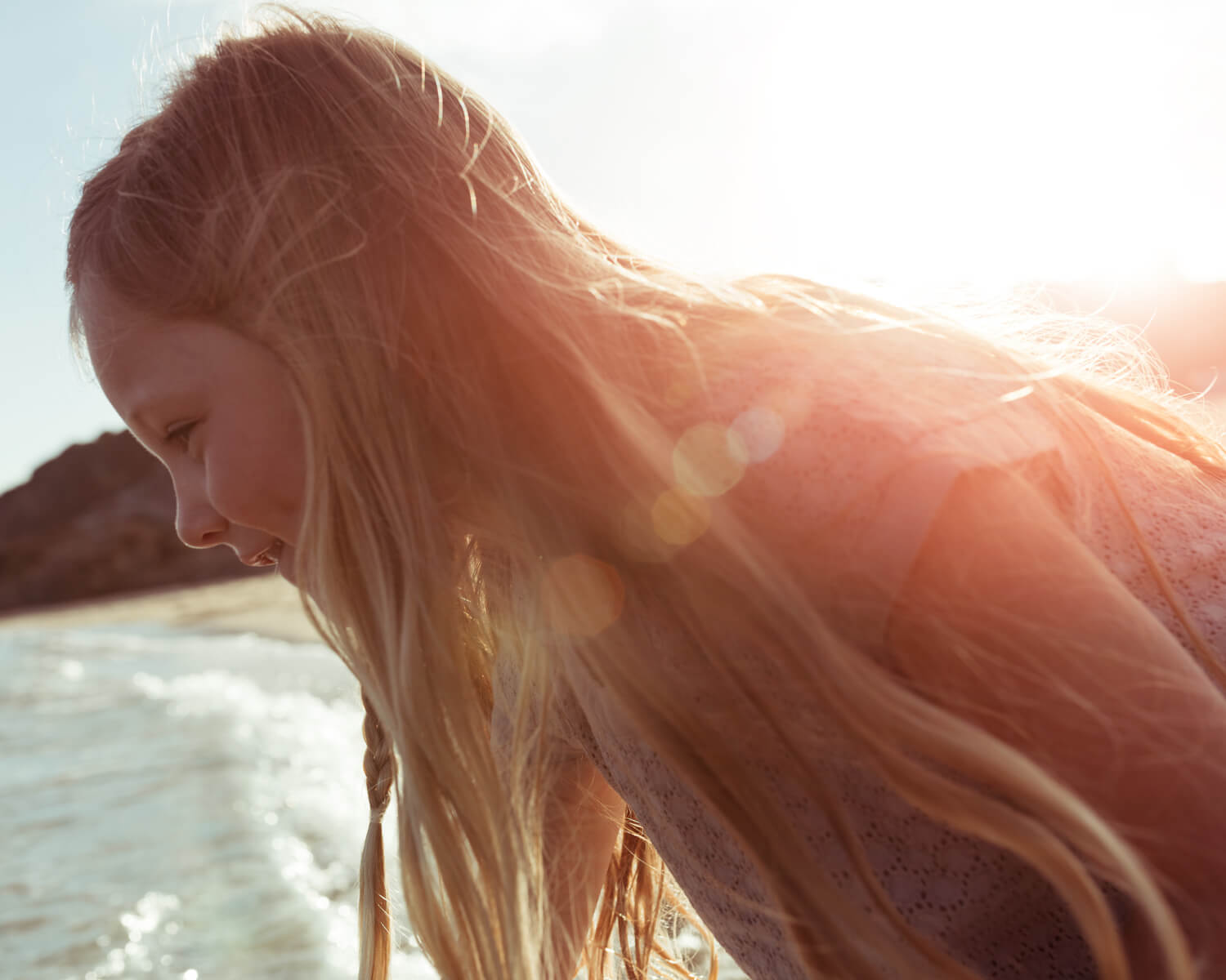  girl, on beach by lifestyle  photographer Tim Cole