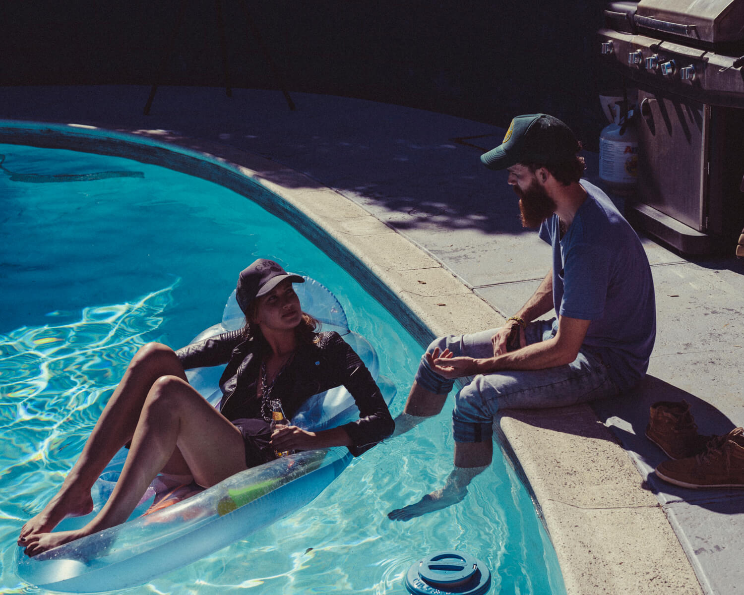 Poolside, hipsters by lifestyle photographer Tim Cole