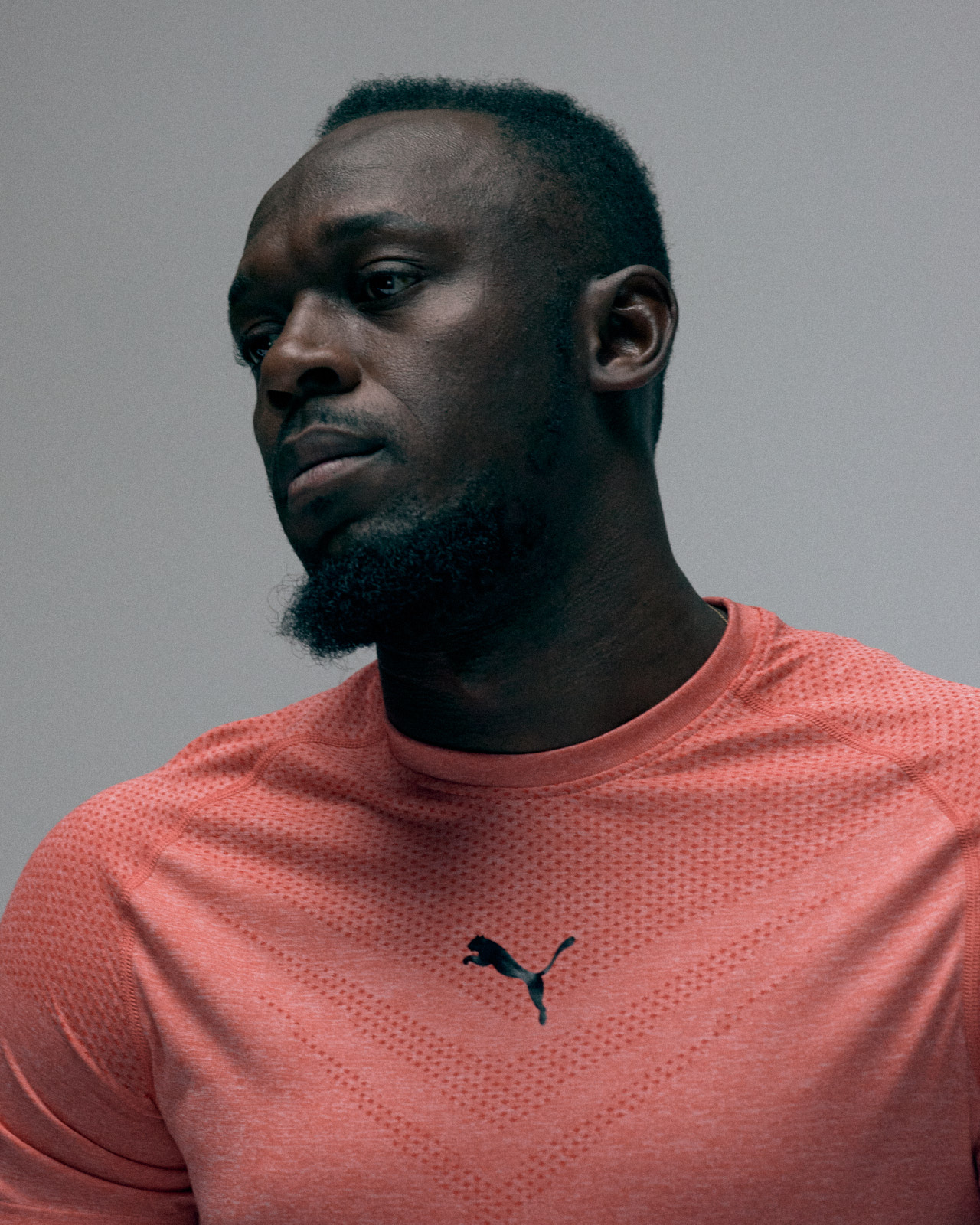 Usain Bolt head and shoulders portrait